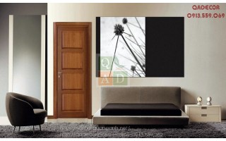 Cửa gỗ tự nhiên óc chó CGD1